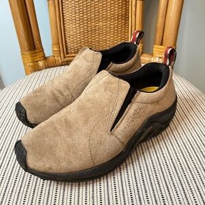 Merrell Tan Suede Mules